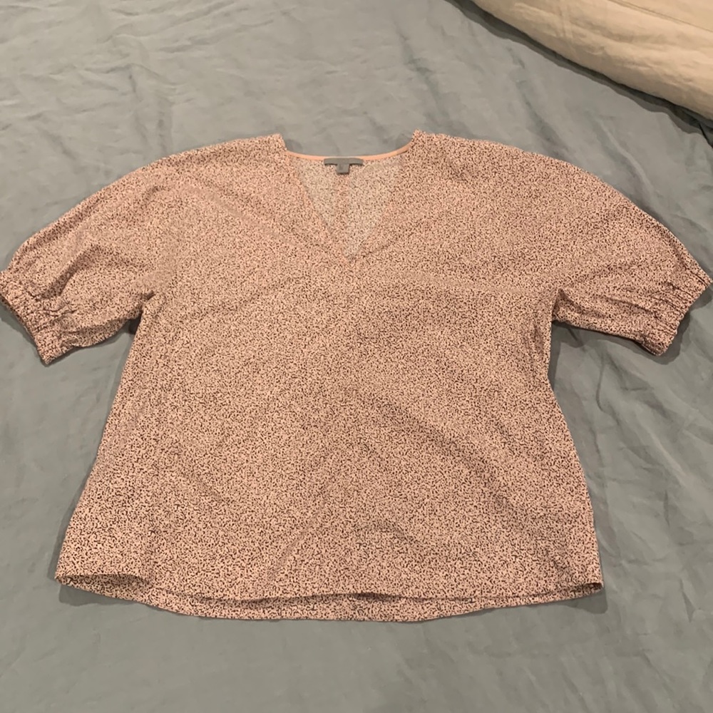 Cos speckled pink blouse
